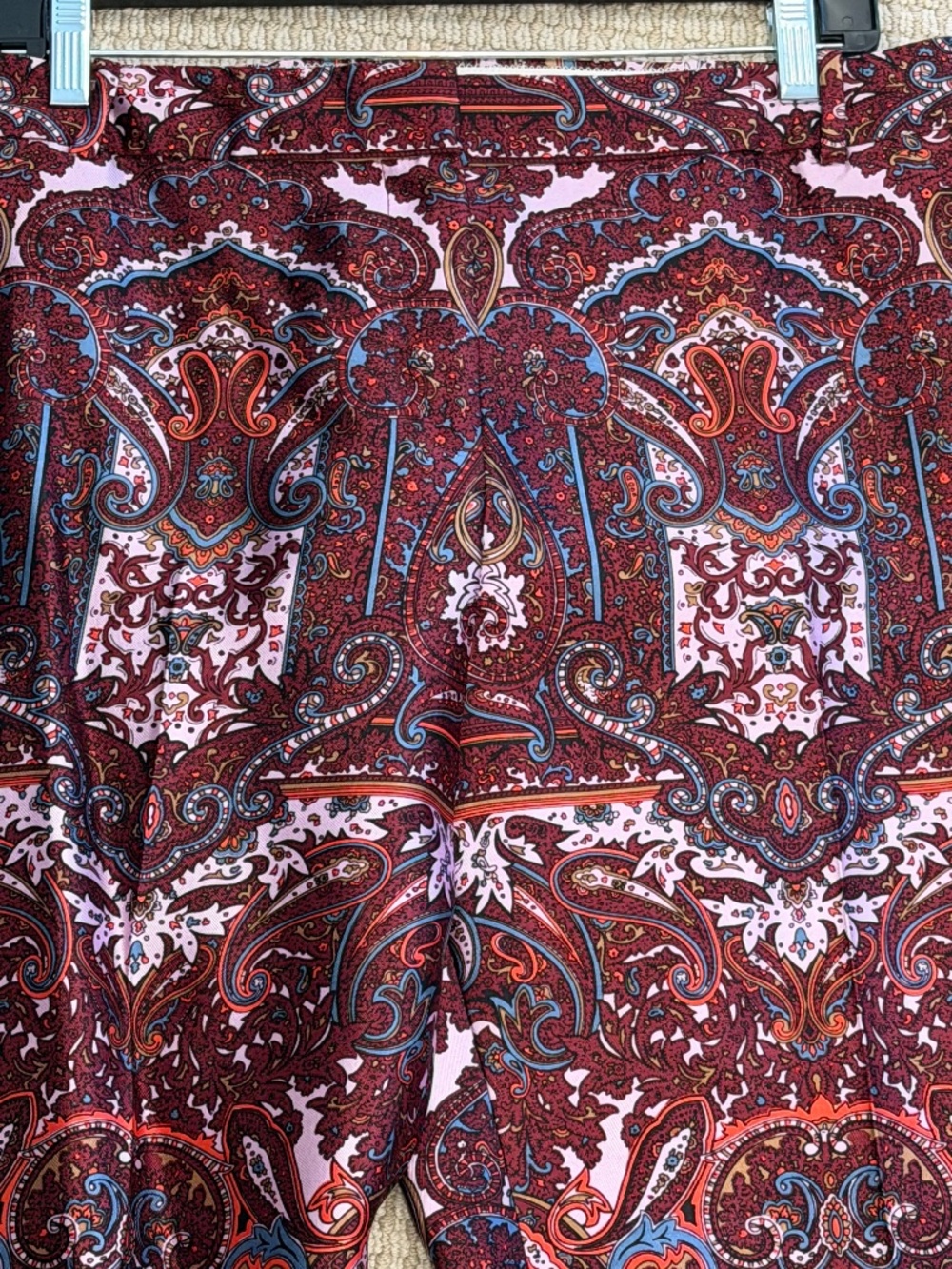J.Crew COLLECTION Silk Trousers Pants Bottoms NEW NWT Size 12 Pink wine paisley - Picture 7 of 9